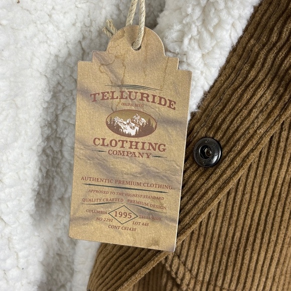 Telluride Mens Corduroy Jacket Shacket XXL Sherpa Lined Workwear Outdoor NWT - Picture 6 of 11